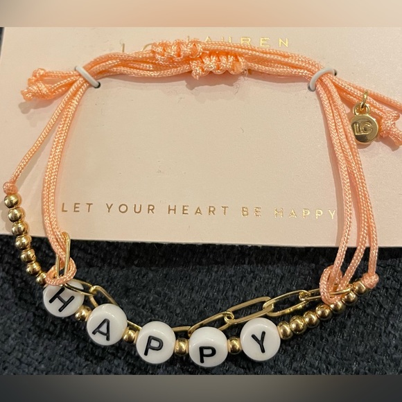 LC Lauren Conrad “Happy” Beaded Bracelet Set - Picture 3 of 4